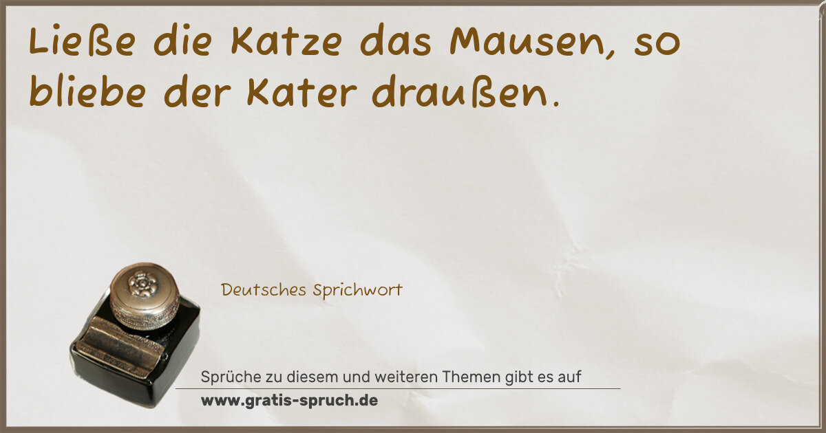 Spruchbild: Verhalten