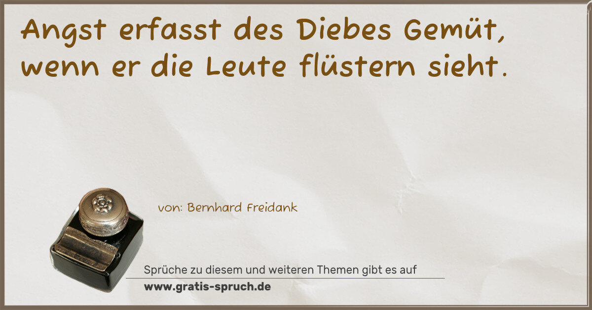 Spruchbild: Geschwätzigkeit