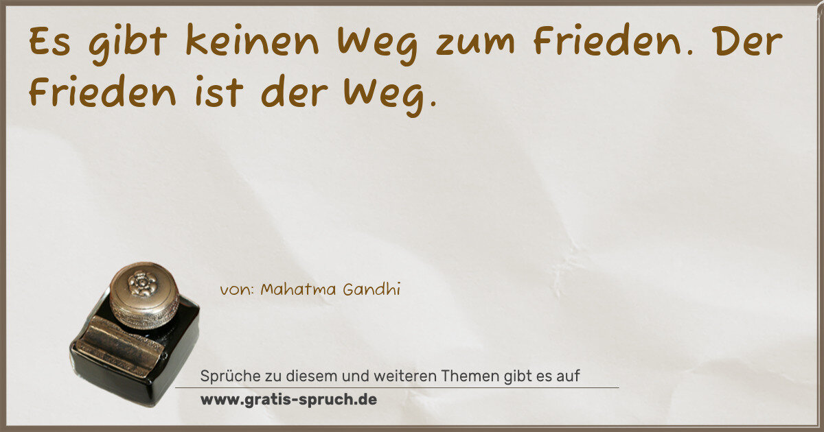 Spruchbild: Weg