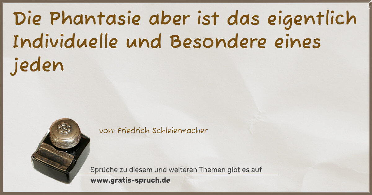 Spruchbild: Individualismus