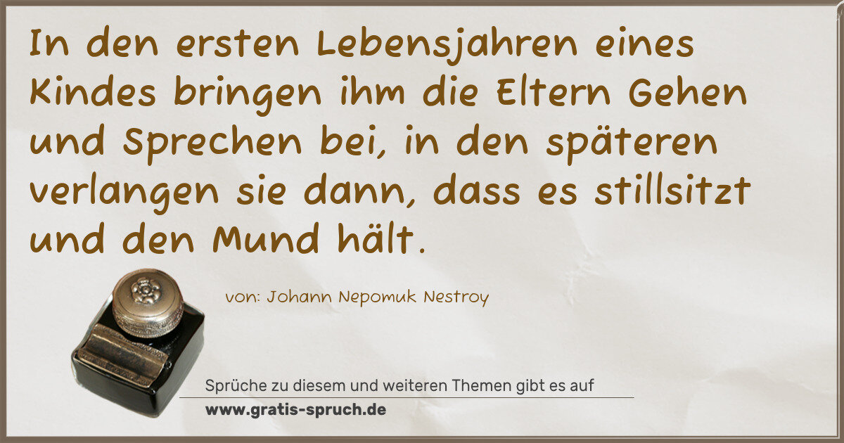 Spruchbild: Sprechen