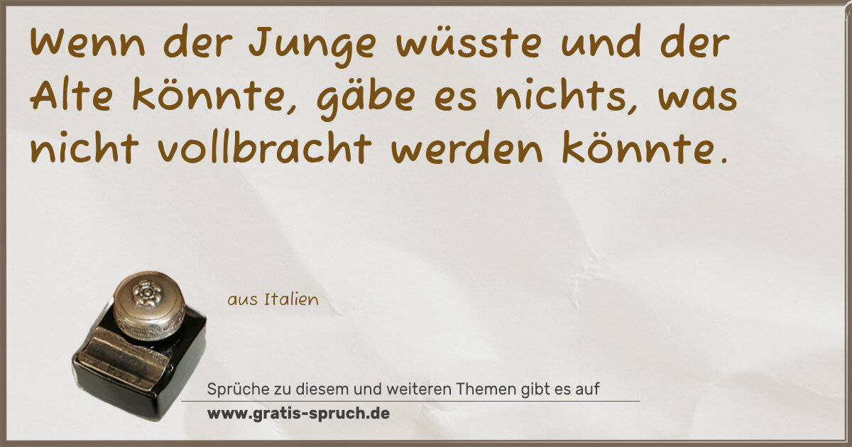 Spruchbild: Jugend