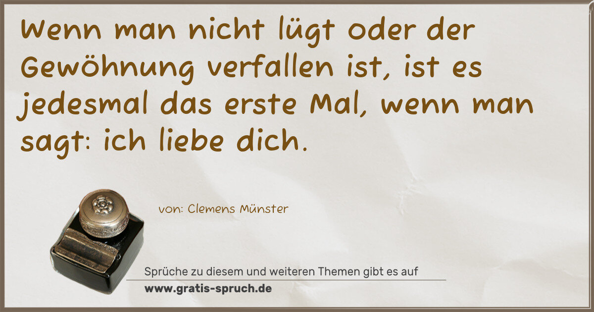 Spruchbild: Gewohnheit