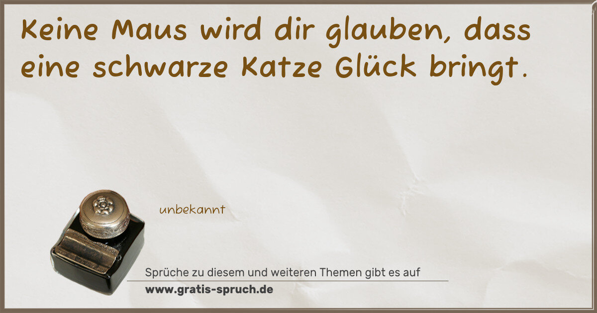 Spruchbild: Sprüche über Tierisches
