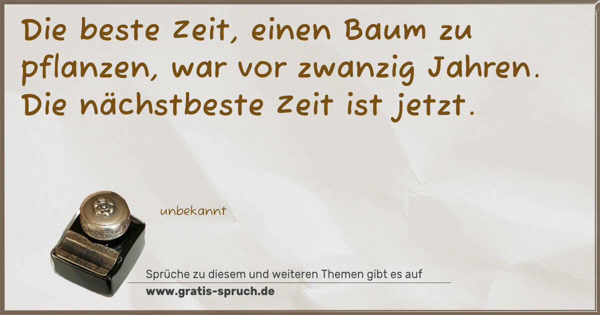 Spruchbild: Zeit