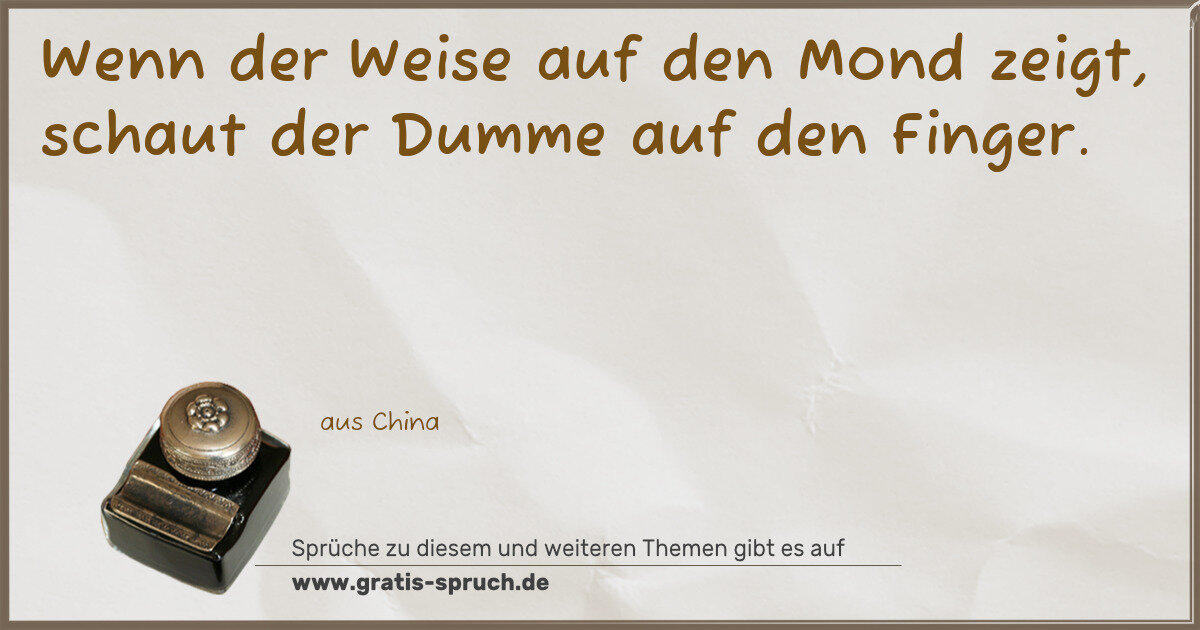 Spruchbild: Finger