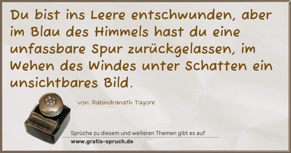 Spruchbild: Sprüche zur Trauer